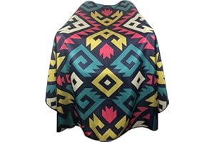 PELOCAPA Barber Capes for Men, Hair Cutting Cape with Snap Closure, Professional Salon Cape, Large Waterproof Hairdressing Cape for Hairstylist- 63”× 56” (Multicolor)