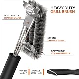 Grill Guard 18'' BBQ Grill Cleaning Brush & Scraper Stainless Steel view 2