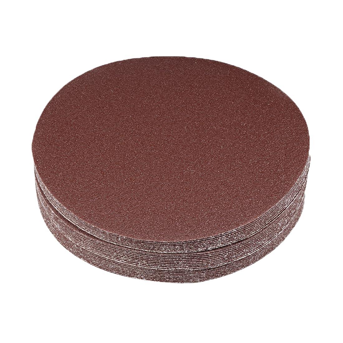 Kozelo 30 Pcs Sanding Discs Hook and Loop Backing - [7 Inch x 80 Grits] Aluminum Oxide Sandpapers for Orbital Sander Round Sanding Papers