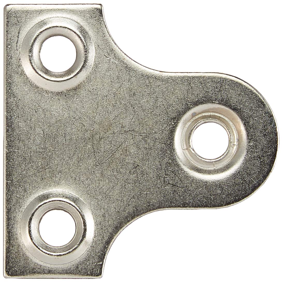 Merriway BH02964 (10 Pcs) Round Glass Mirror Picture Hanging Plate, 38 mm (1.1/2 Inch), Chrome Plated - Pack of 10 Pieces