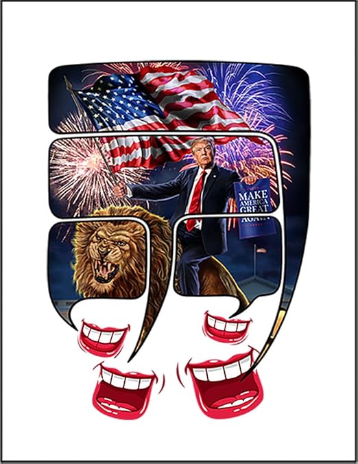 Amazon 噂話 口 トランプ大統領 ポストカード はがき 白背景 ポストカード 絵柄付はがき 文房具 オフィス用品