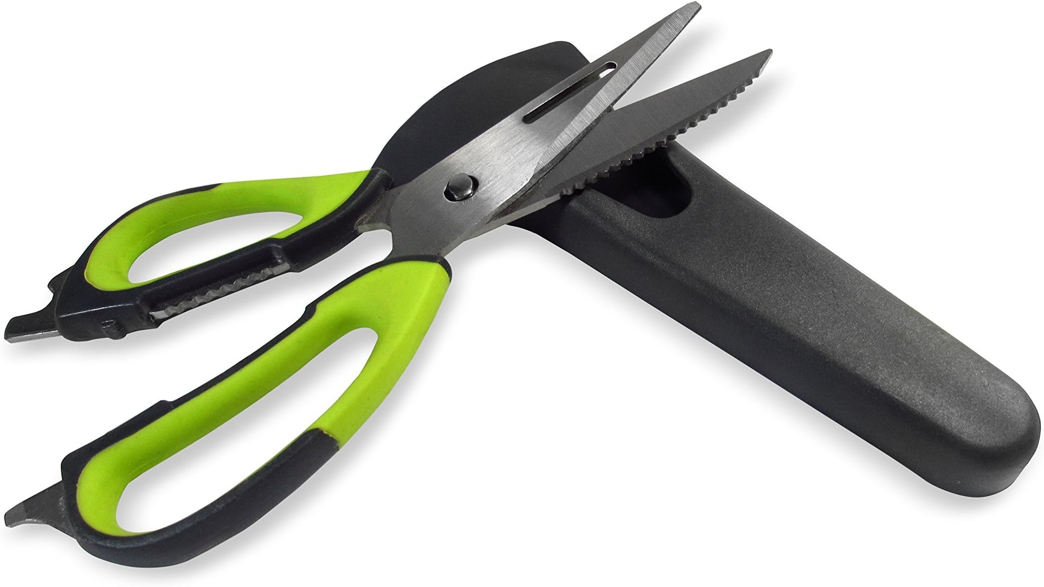Greentisory Kitchen Scissors With Magnetic Holder Sheath