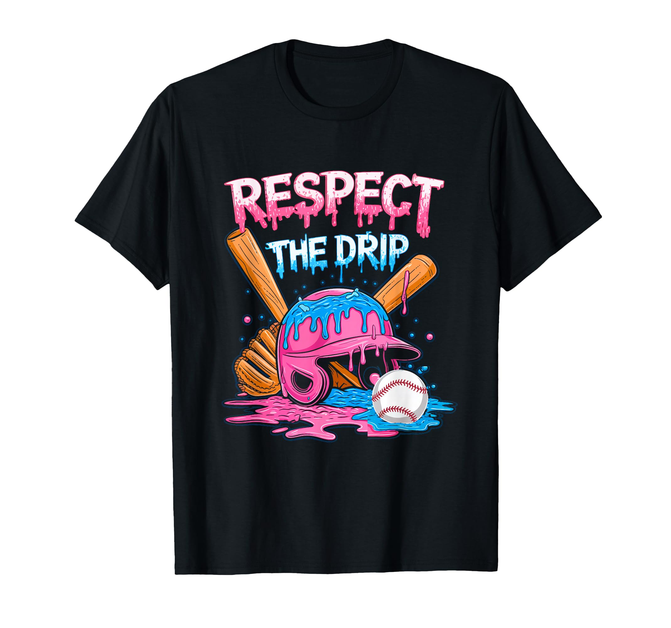 Photo 1 of Respect The Drip Baseball Drip Boys Ice Cream Drip Youth T-Shirt