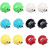 Sanwa 12 pcs OBSF-30 Original Push Button 30mm - for Arcade Jamma Video Game & Arcade Joystick Games Console (Color) - ( Each
