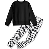 FoWear Girl Clothes Sweatshirt Pullover Leggings Tracksuits Outfit 2PC Girls Clothes Size 6-14