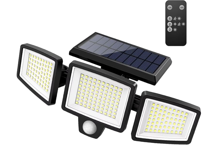 Best Solar Security Outdoor Lights 2500LM 210 LED 2026