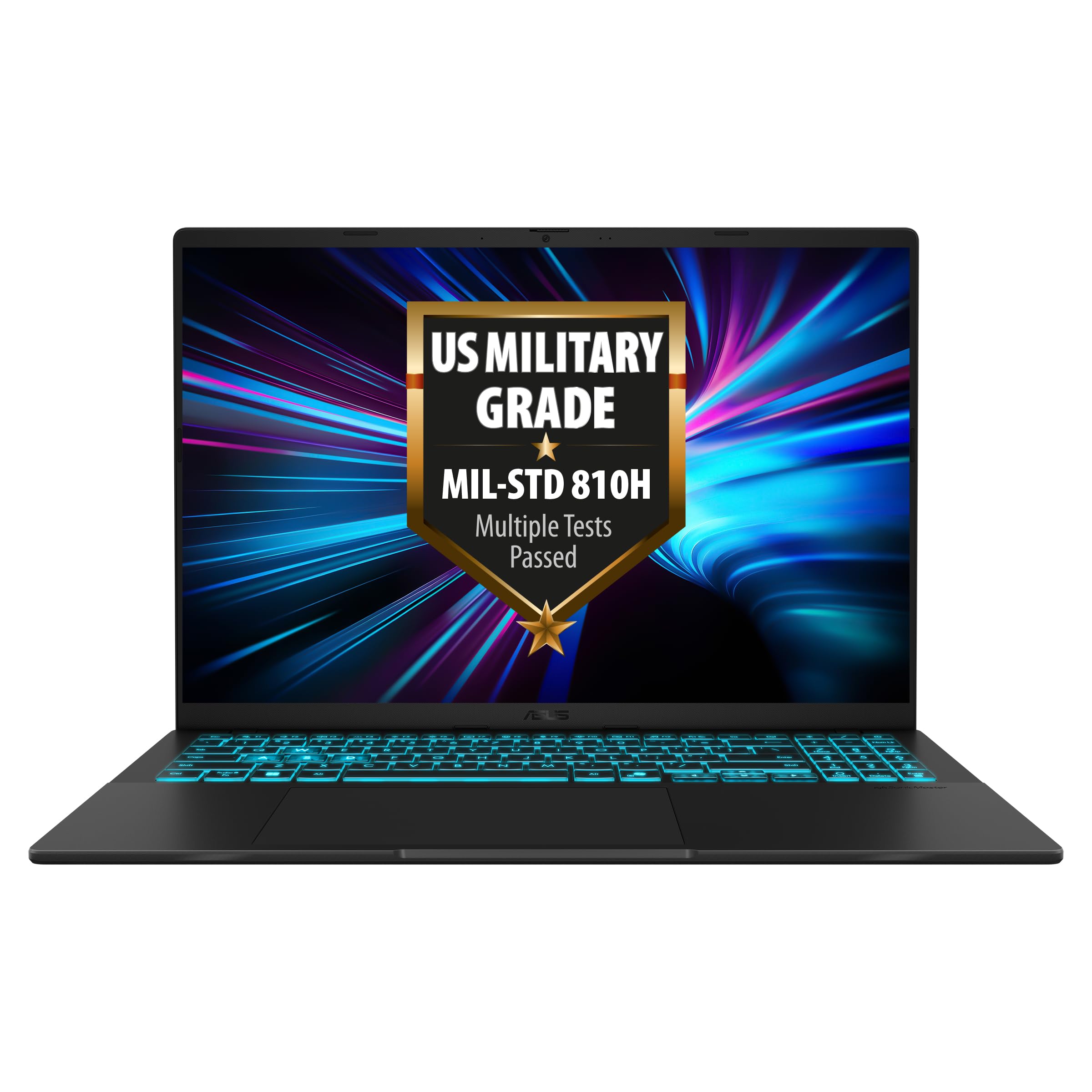 ASUS V16 V3607VM Gaming Laptop | 16" WUXGA 16:10 144Hz IPS Display | Intel Core 7 240H | 16GB RAM | 1TB SSD | NVIDIA RTX 5060 | Win11 Home | QWERTZ | Black | 3Monate GamePass 8