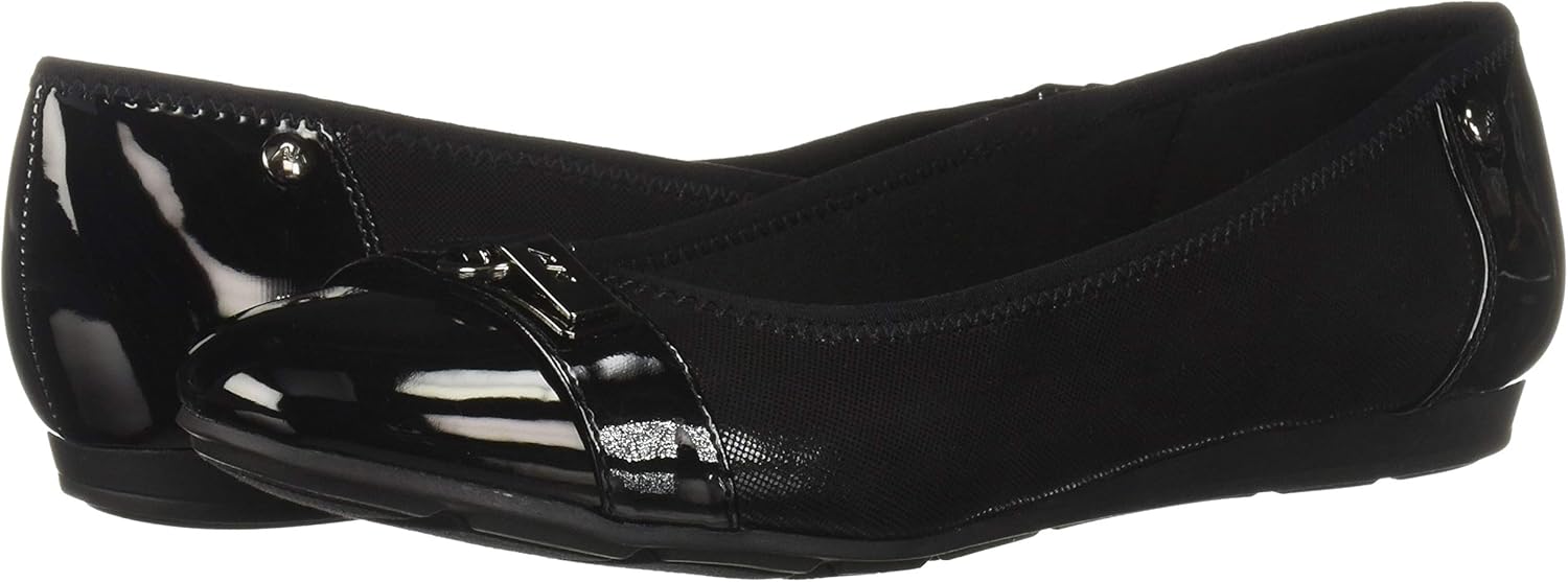 anne klein sport women's able fabric ballet flat