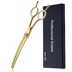7" Downward Curved Dog Grooming Scissors for