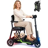 Iris&middot;3 Lightweight Mobility Scooter for Women &amp; Seniors, Foldable 3 Wheel | Cruise &amp; Airport Approved, 30 lb Lift Weight, 20/32 Mile Range, Dual Removable Lithium Battery, With GPS, 265 lb Capacity