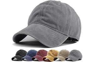 HH HOFNEN Men Women Washed Distressed Twill Cotton Baseball Cap Vintage Adjustable Dad Hat
