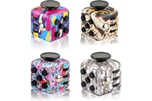 WGKK 4 Pack Fidget C-ube Fidget Toys, Infinity Cube Stress and Anxiety Relief Toys, Fidgets Toy Cube Relaxing Hand-Held for Adults, Killing Time Cool for ADD/ADHD/OCD…
