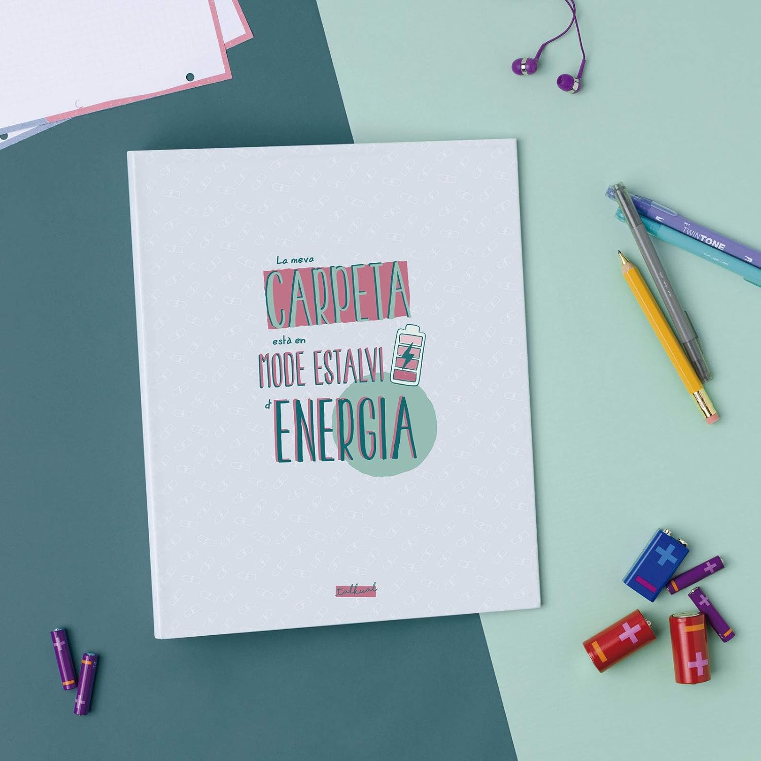 Finocam - Folder 4 Rings Catalan Talkual Grey-Energy - Image 3