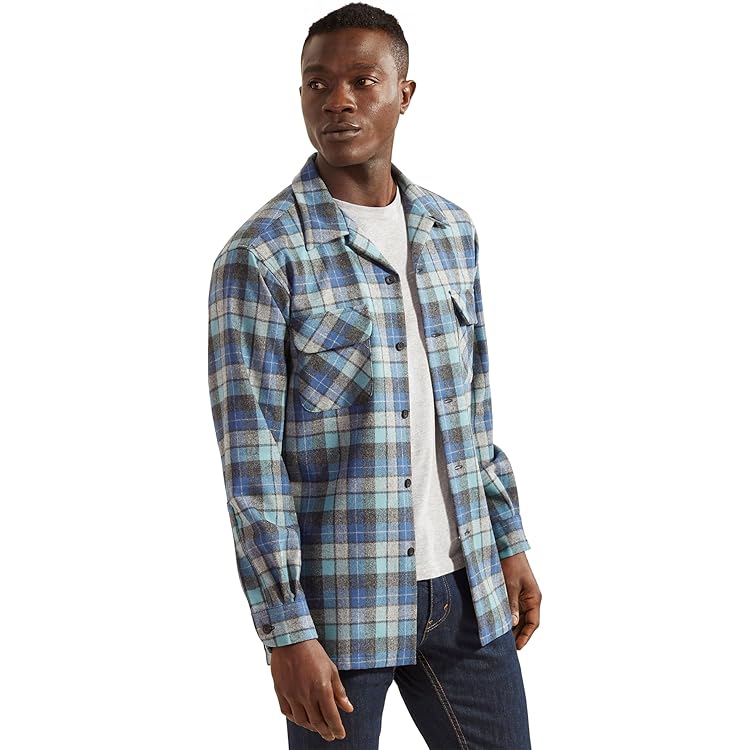 Amazon.com: Pendleton Men Long Sleeve Classic Fit Board Wool