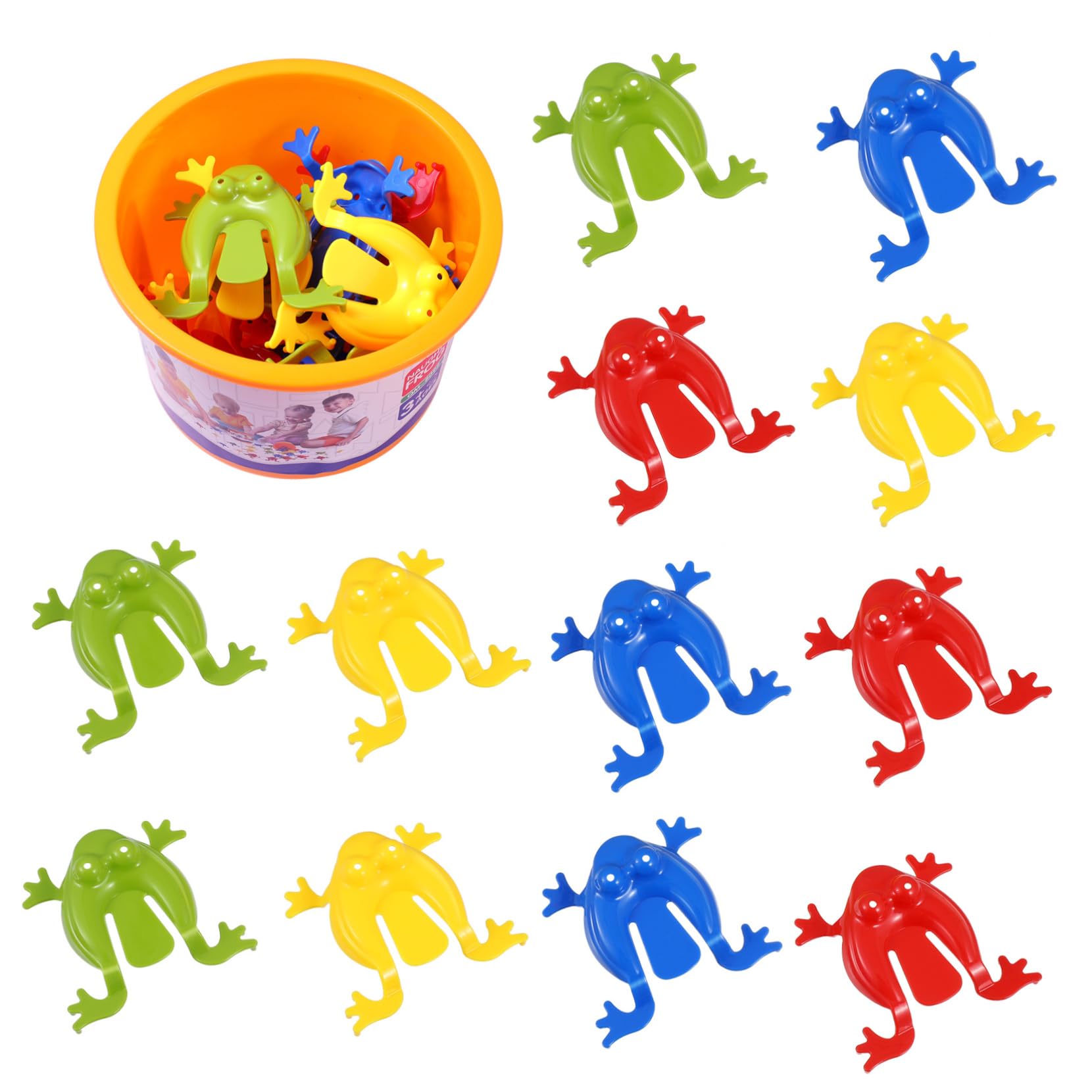 Toyvian Toy 12 Pack Assorted Colors Jumping Toy Party Favors for Kids Easter Birthdays Bag Fillers