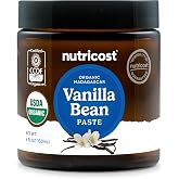 Nutricost Organic Madagascar Vanilla Bean Paste (4 oz) Gluten-Free | For Baking and Cooking, USDA and CCOF Organic, Non-GMO