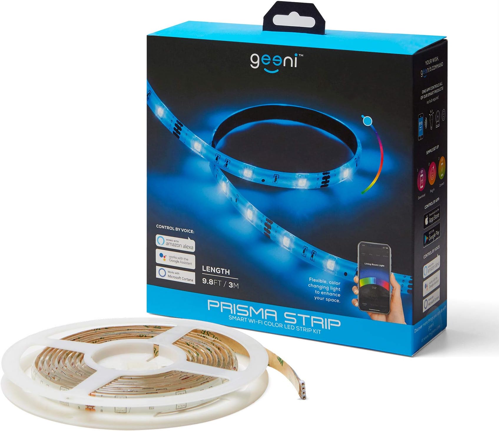 Geeni Prisma Strip Smart Wi-Fi Led Light Strip Kit, Multicolor