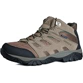 FRONTEND Men&rsquo;s Waterproof Mid-Ankle Hiking Boots Slip-Resistant | Multi-Directional Traction, Reinforced Heel Counter, Lightweight, All-Day Comfort for Trekking &amp; Camping