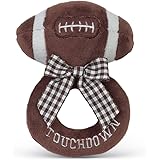Bearington Baby Touchdown Plush Football Boy's Rattle 5.5"