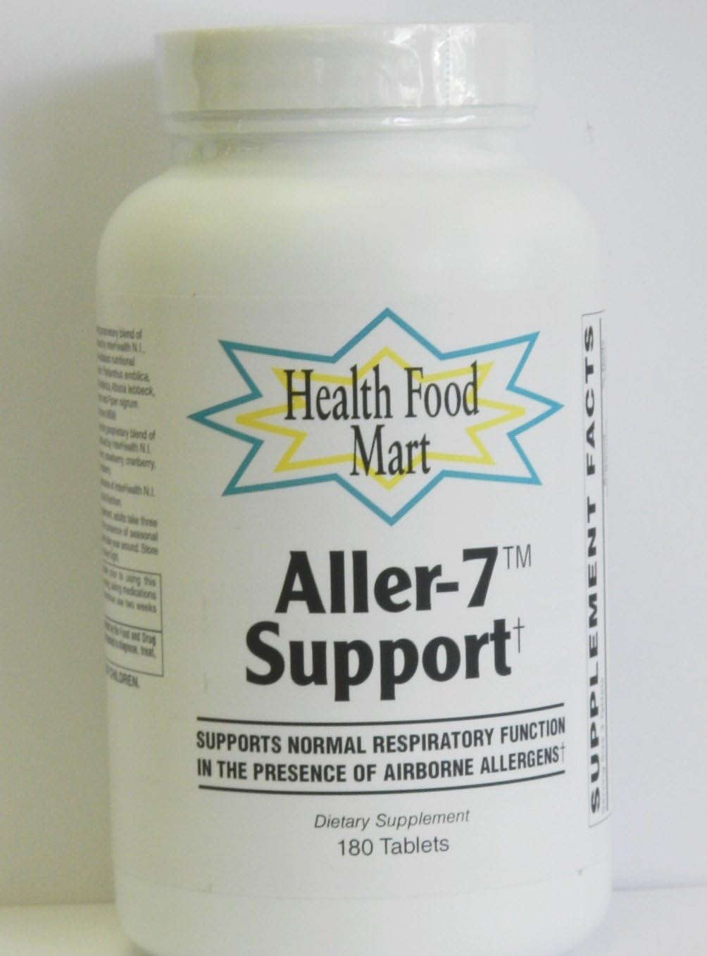Aller-7 Support 180 Tablets W/Quercetin, Msm, Stinging Nettles & More by Health Food Mart