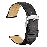 WOCCI 20mm Vintage Leather Watch Band for Men and