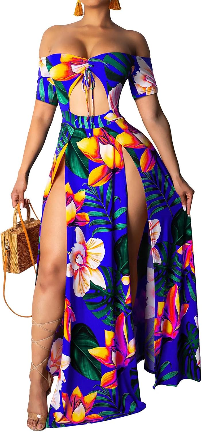 floral print one piece dress