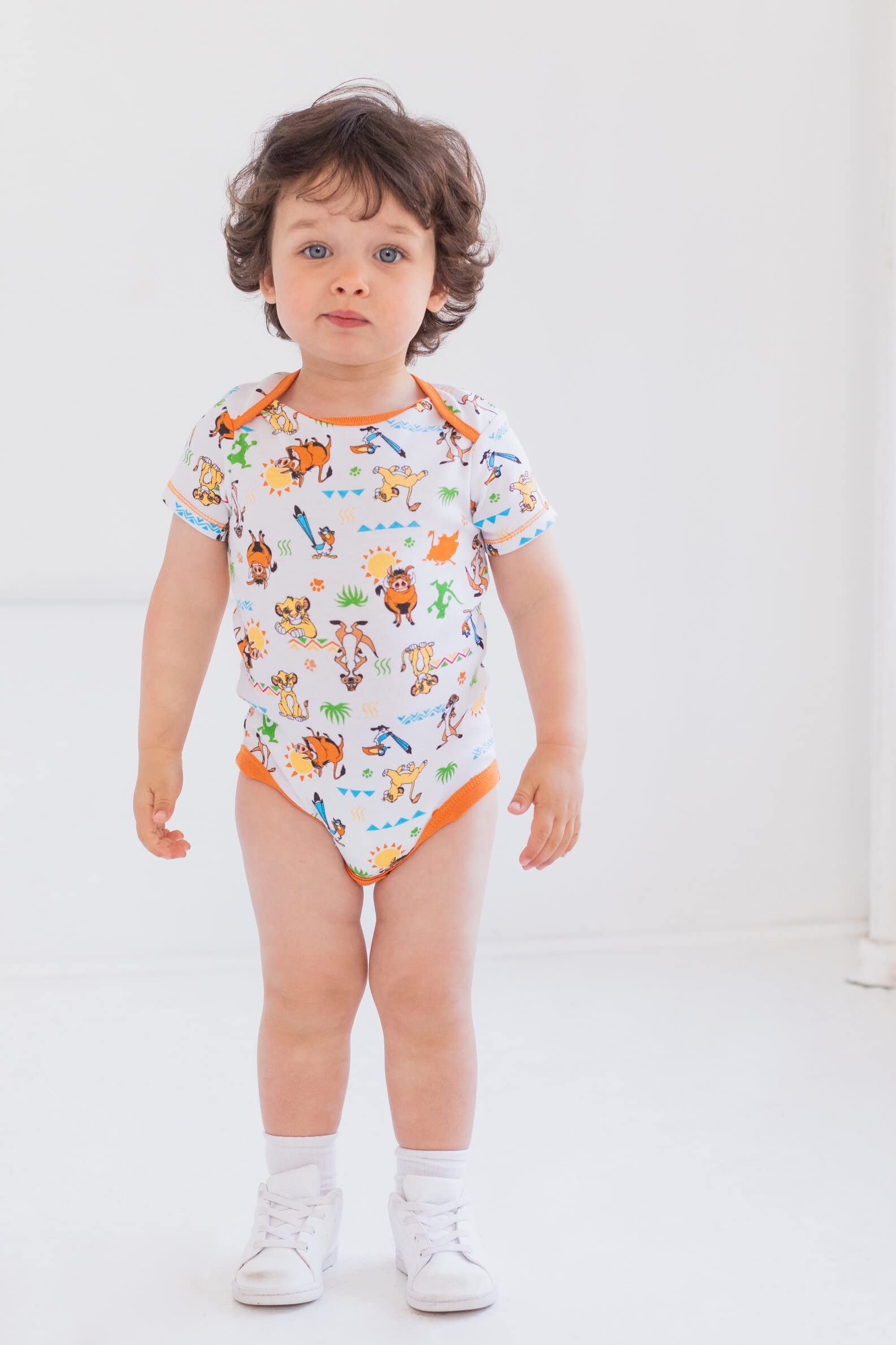 Disney Baby 5 Pack Bodysuits Newborn to Infant Sizes (Newborn - 24 Months)