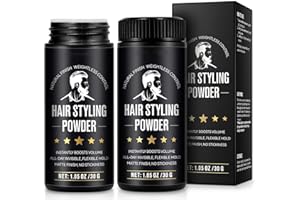 NIFEISHI Hair Styling Powder for Men, (1.05oz of 2Pack) Volumizing Texture Powder for All Hair Types, Easy to Apply, Natural Matte Hairstyle, Texturizing and High Hold