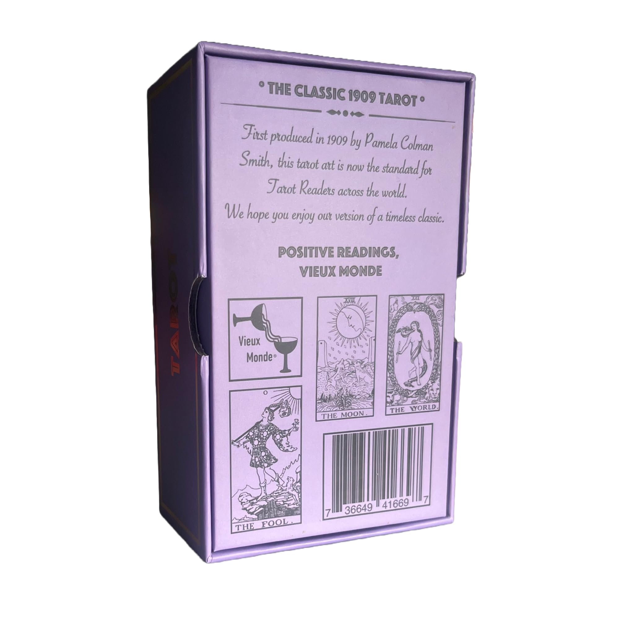 Lavender Tarot & Guide | Classic Tarot Design and Gold Foil