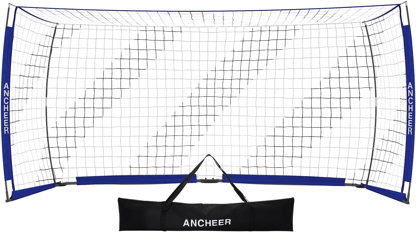 ANCHEER Portable Soccer Goal Net for Kids/Adults - Quick Set-Up Soccer Net for Backyard（12 x 6 ft） : Sports & Outdoors
