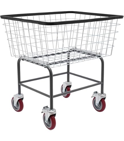 Amazon.com: R&B Wire™ 201H56/D7 Wire Laundry Cart, 6 Bushel with