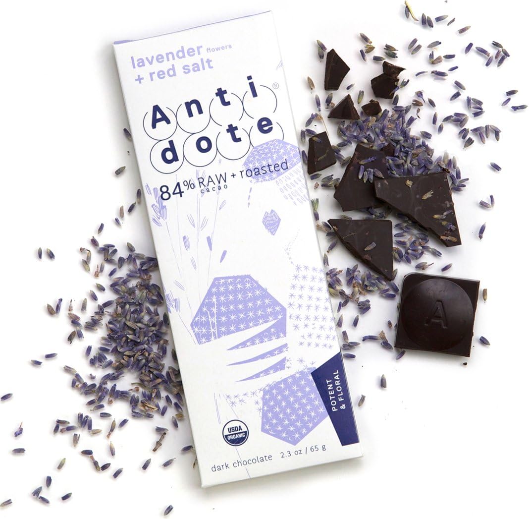 Antidote - Organic / Vegan Chocolate Bars (Lavender + Red Salt) (3-Pack)
