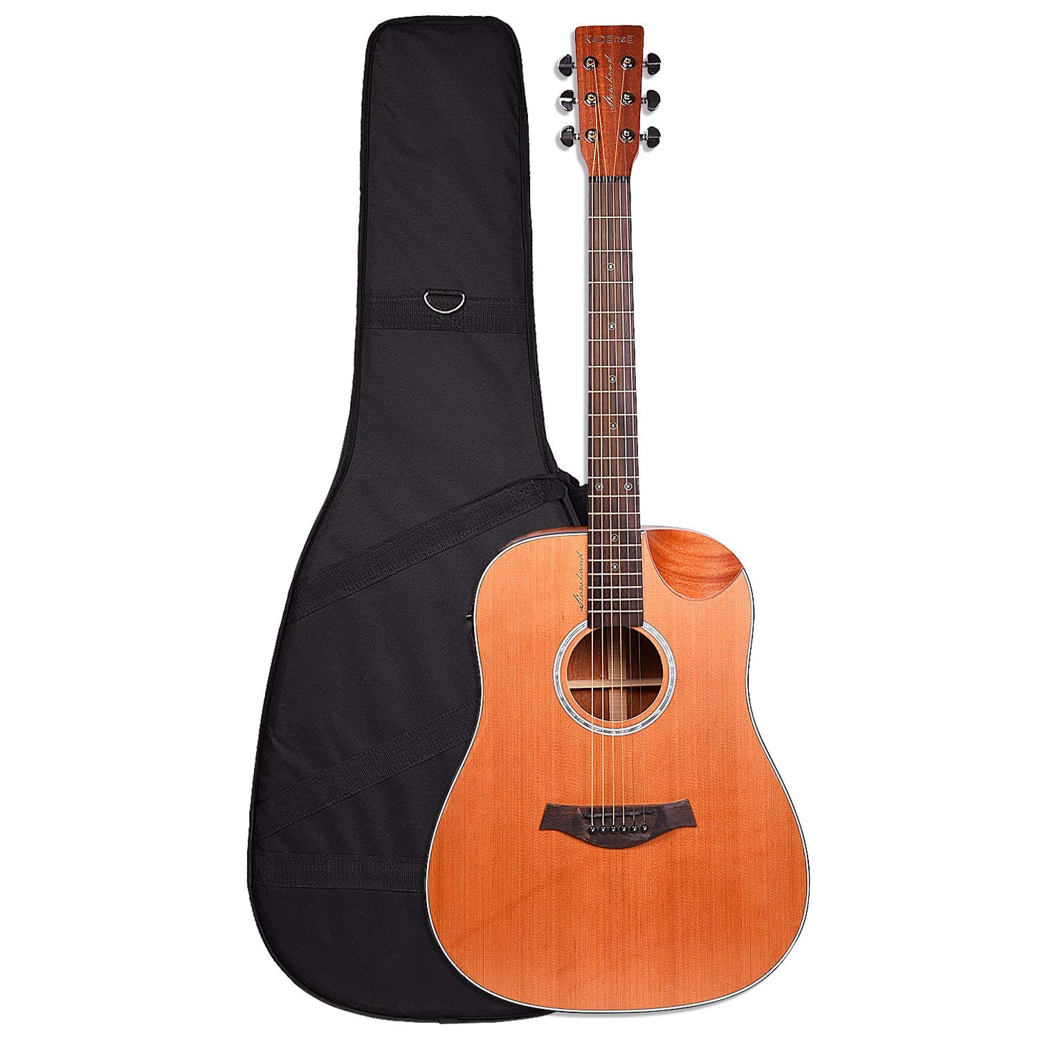 Kadence Premium Series Slowhand Demi Cut Semi Acoustic Guitar With EQ (Cedar With Hardcase