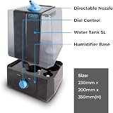 RAM Ultrasonic 5L Humidifier for Bedroom Large Water Tank Auto Shut Off view 5