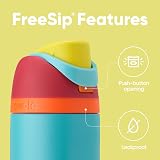 Owala FreeSip Insulated Water Bottle 710ml Stainless Steel BPA Free view 3