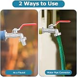 CTDMJ 3/4 Inch Brass Outdoor Tap Kit Water Butt Outlet Adapter Red view 4