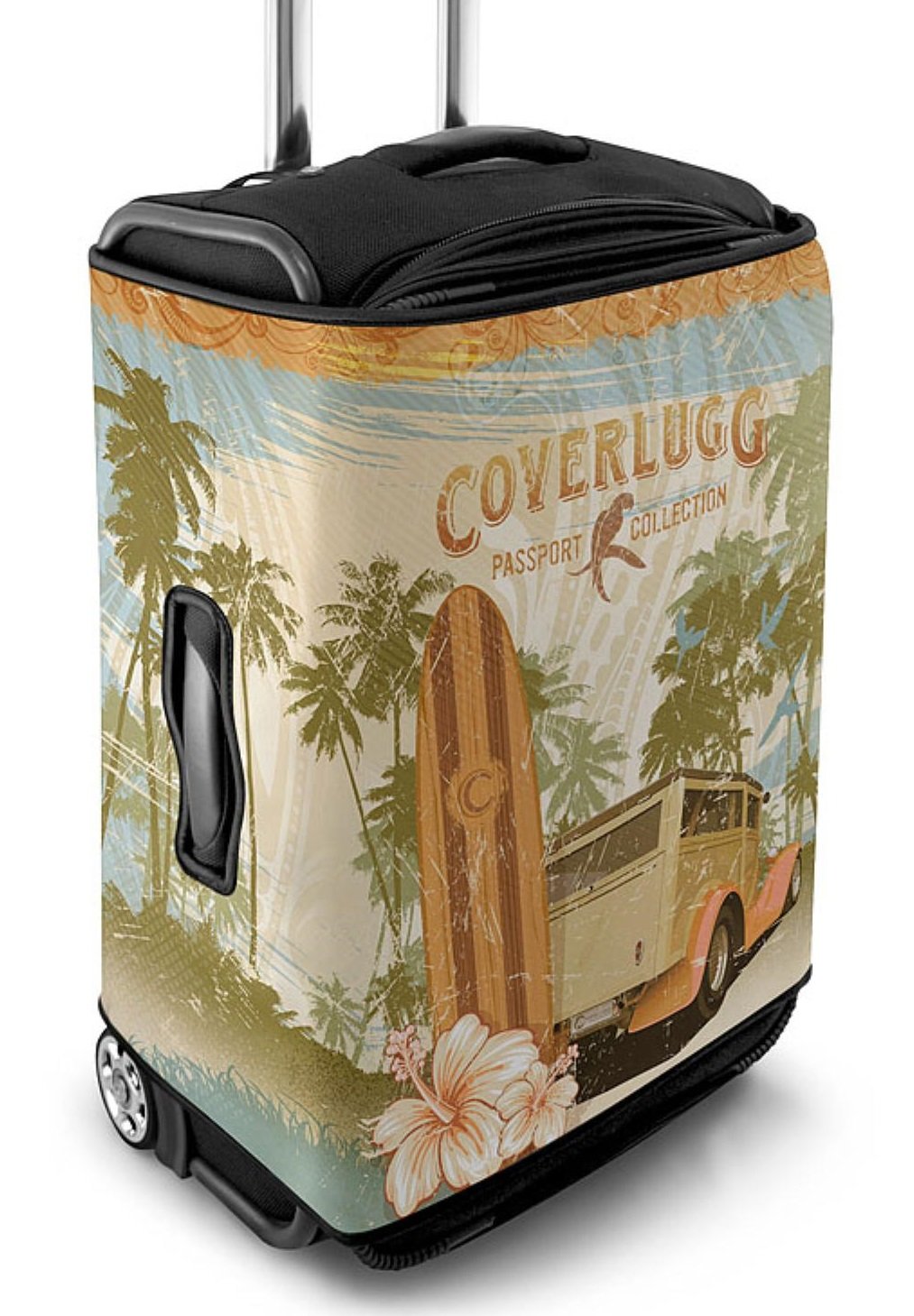 Coverlugg Small Luggage Cover Vintage Surf Home & Kitchen