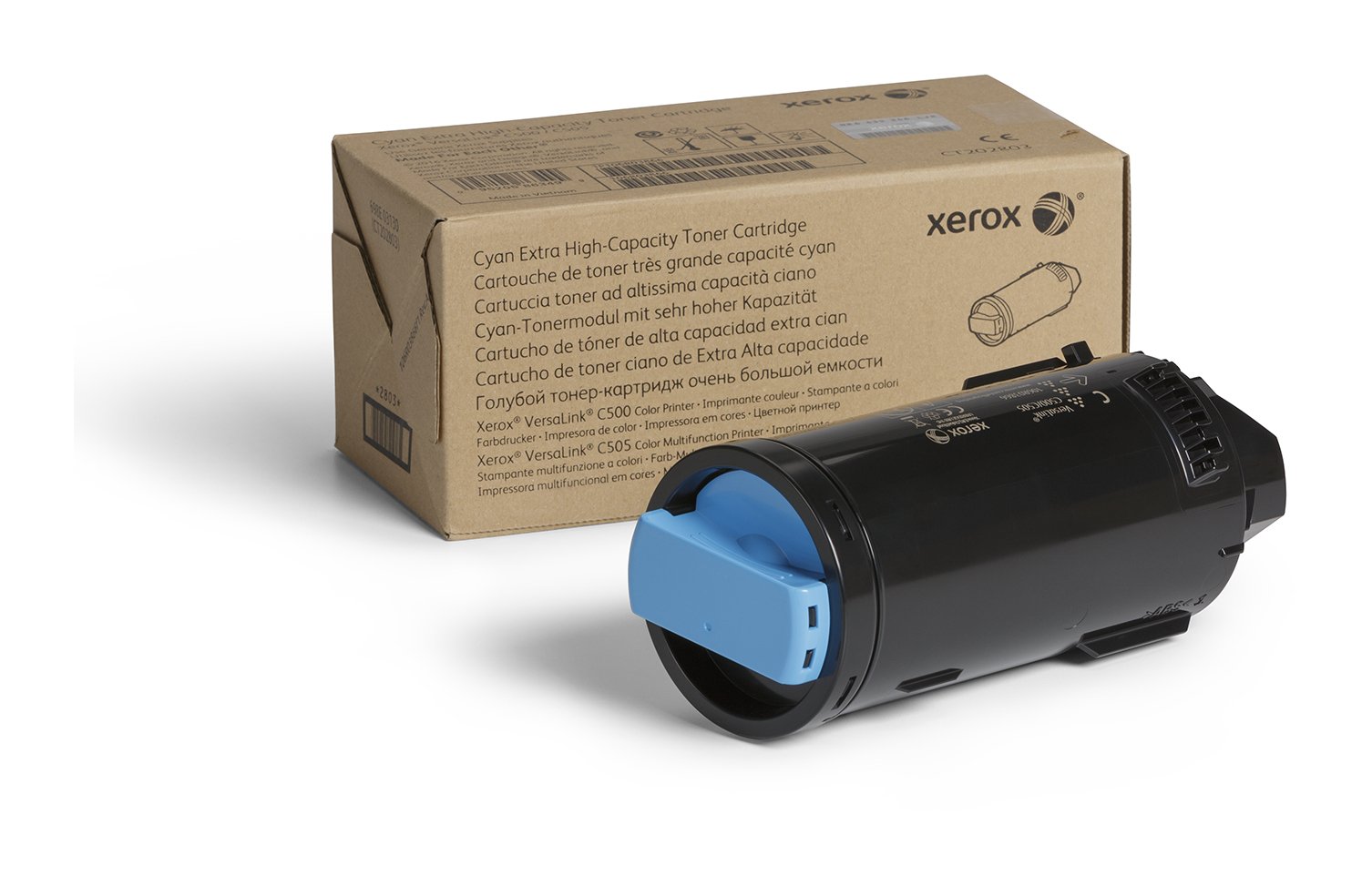 Xerox Genuine VersaLink C500 / C505 Cyan Extra High Capacity Toner Cartridge (9,000 pages) - 106R03873 — image 1