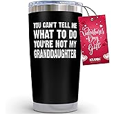 KLUBI Grandpa Gifts from Granddaughter - 20oz Black Tumbler Cool Grandfather Gift Best Presents For Elderly Dad Grandpa Birthday Gifts, Fathers Day Funny Granddad Mug Papa, Papaw