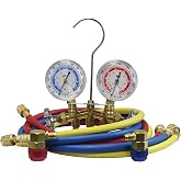 Mastercool 66661 R134a 2-Way Brass Manifold Gauge Set