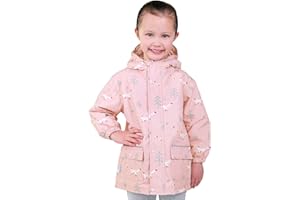 JAN & JUL Waterproof Fleece Lined Rain Jacket, Raincoat for Kids