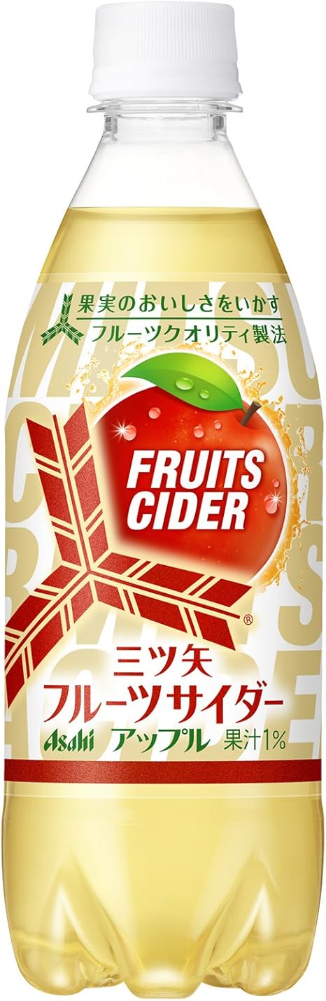 Amazon アサヒ飲料 三ツ矢フルーツサイダーアップル 500ml 24本 三ツ矢サイダー 炭酸飲料 通販