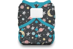 Thirsties Duo Wrap Reusable Cloth Diaper Cover, Hook and Loop Closure, Stargazer Size One (6-18 lbs)