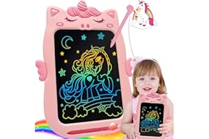 YUBALEER Toys for 1 2 3 Year Old Girl Gifts,10IN Writing Tablet for Kids,Toddler Toys Age 1-2 Drawing Tablet,Doodle Board for Baby Girls Toys Age 4-5,Educational Learning Toys for Christmas Birthday Gifts