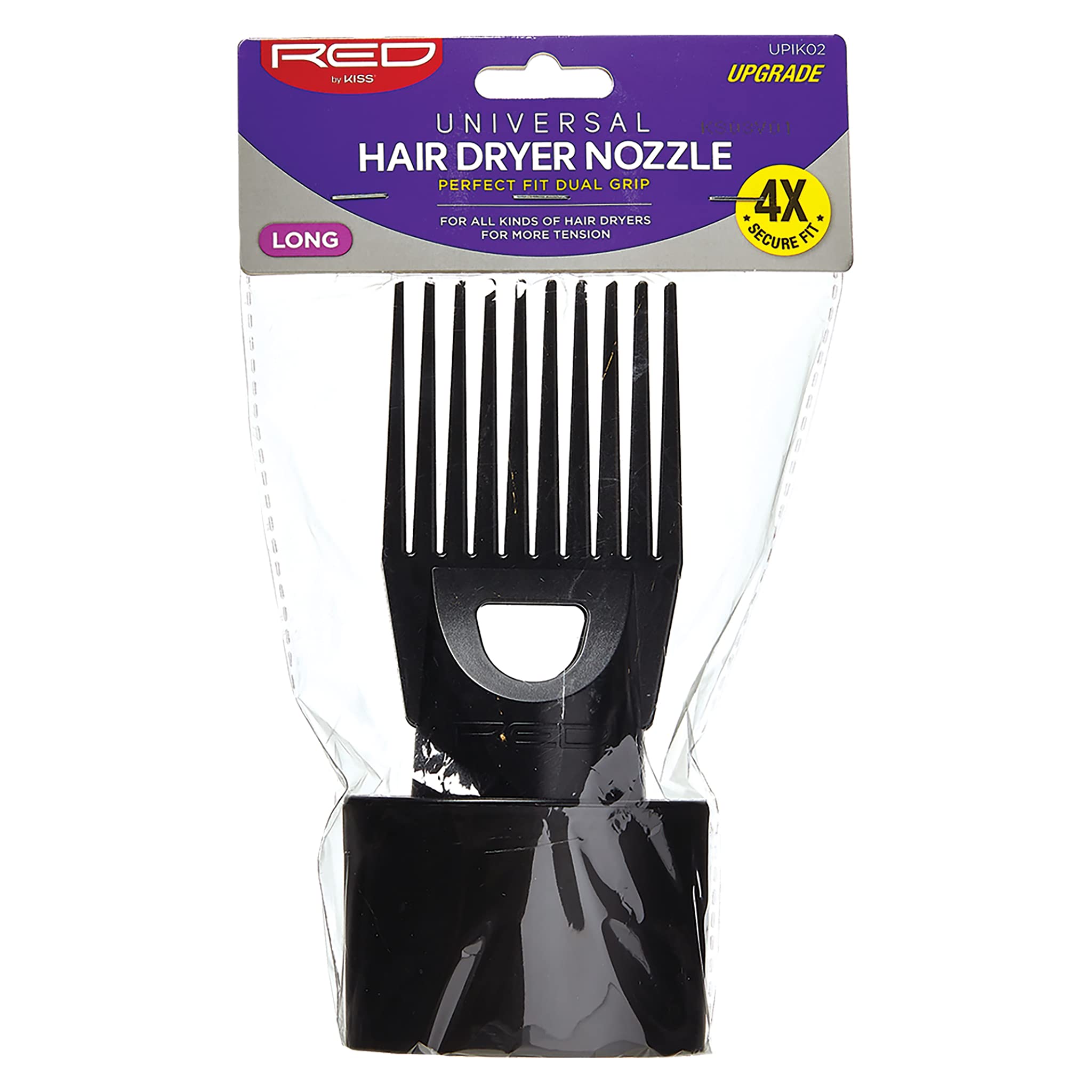 Red by Kiss Universal Hair Dryer Nozzle, Long Comb