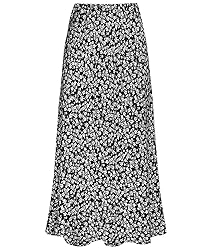 Outoshe Women's Satin High Waisted Maxi Skirts