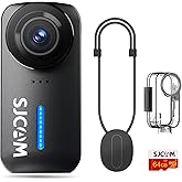 SJCAM C110+ Magnetic Combo, POV 4K Pocket Action Camera, 170° FOV, 6-Axis Stabilization,Mini Body Cam, Waterproof, Wearable, 