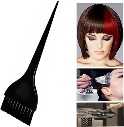 TRIBECKA HAIR Black Plastic Hair Tint Brush for Professional Hair Colouring