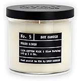 Lulu Candles | Fresh Linen | Proudly Made in The USA | Highly Scented & Long Lasting Soy Jar Candle - 6 Oz. w/lid