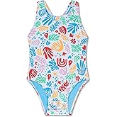 Speedo girls Swimsuit One Piece Thick Strap Racer Back Printed